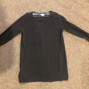 Charcoal Grey Pure Jill Long Sleeve Shirt (Small)